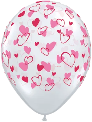 11" Redondo, Diamante Transparente con Corazones Rosados y Rojos