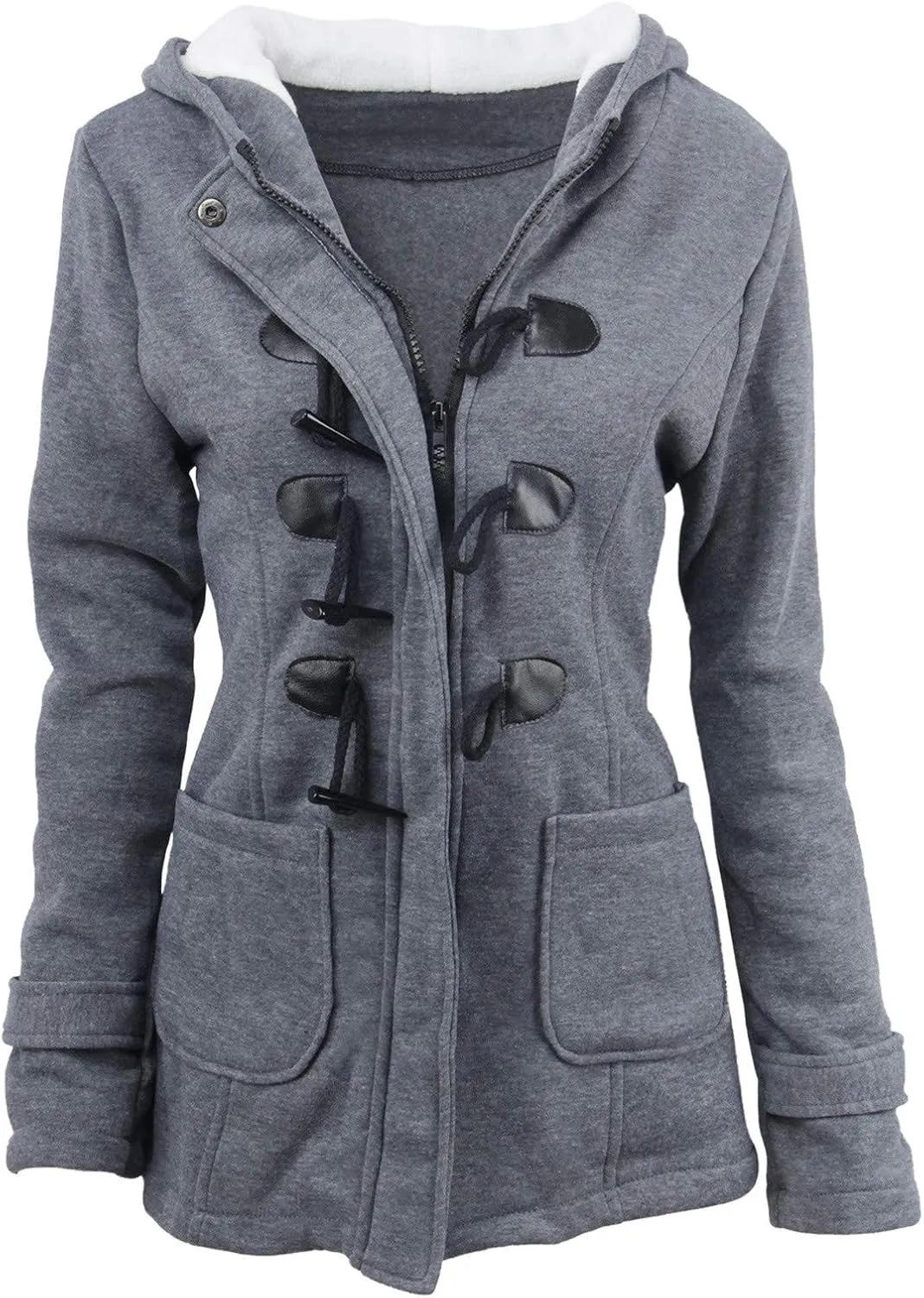 2023 Women's Winter Coat Plus Size Thicken Warm Wool Blend Windbreaker Jackets Fashion Fleece Lined Trench Coat Overcoats