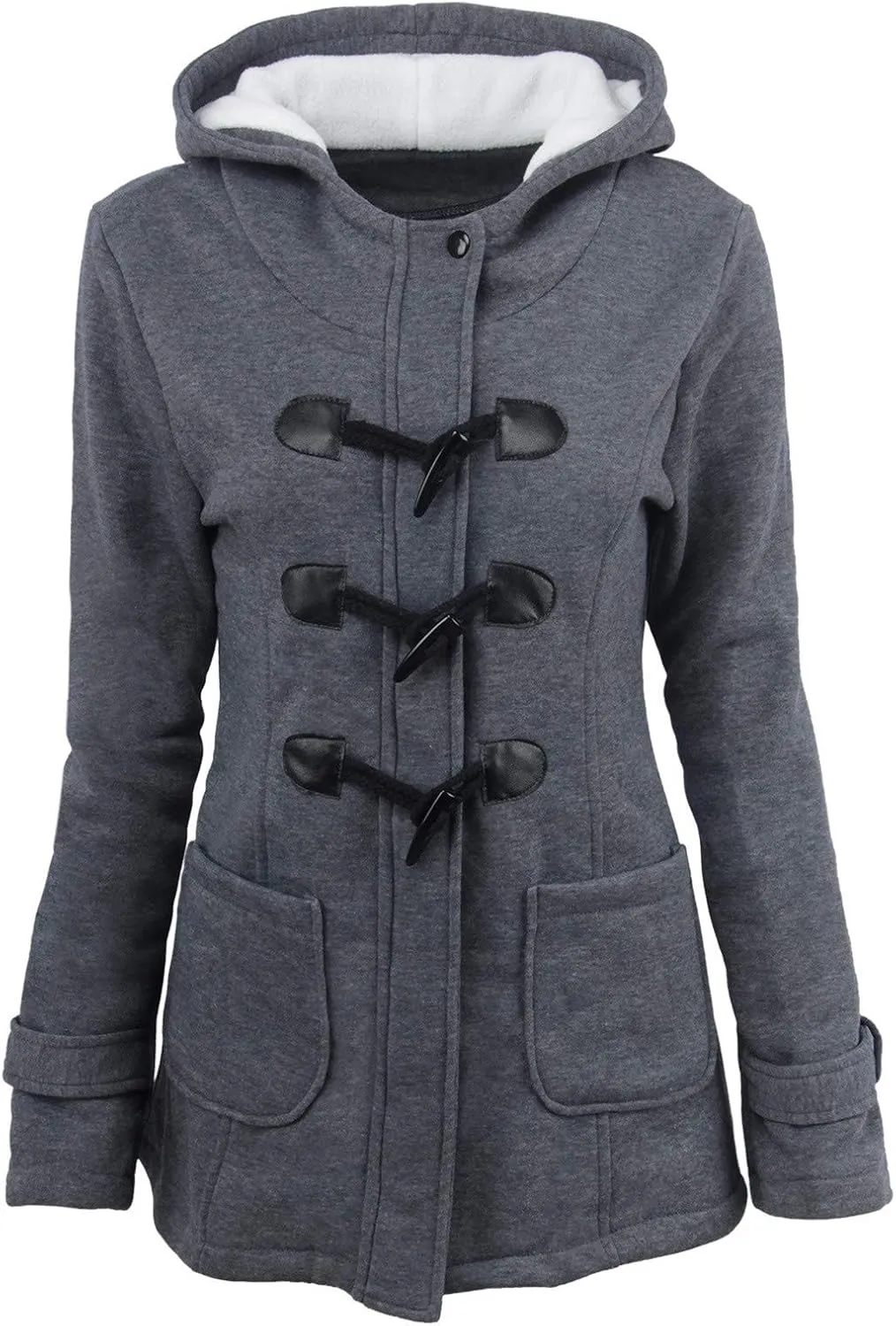 2023 Women's Winter Coat Plus Size Thicken Warm Wool Blend Windbreaker Jackets Fashion Fleece Lined Trench Coat Overcoats