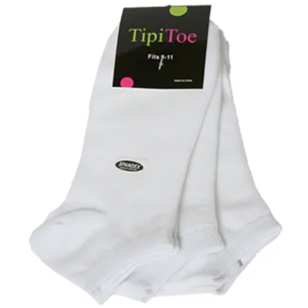 3 pares de calcetines tobilleros blancos