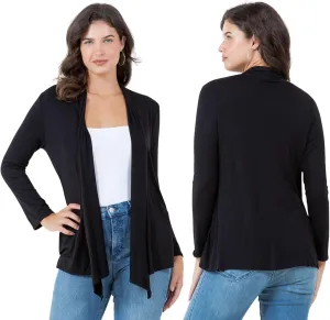 Azules Long Sleeve Open Front Cardigan for Women - Lightweight Cardigan Sweaters