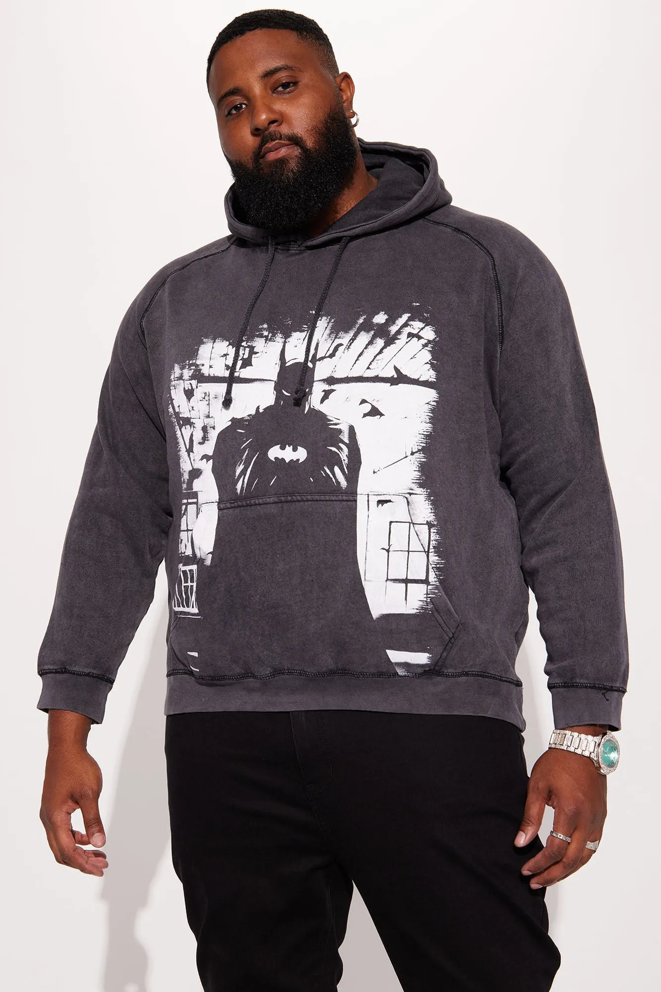 Batman Silhouette Hoodie - Black