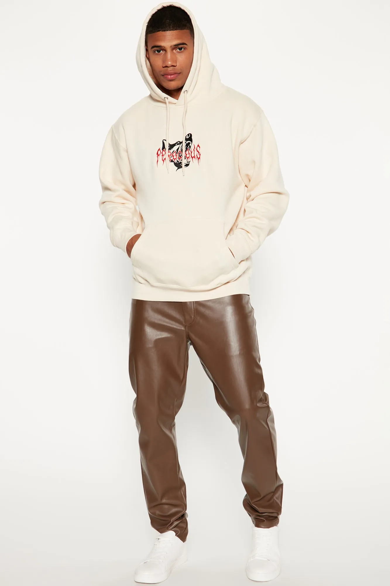 Big Bark Big Bite Embroidered Hoodie - Sand