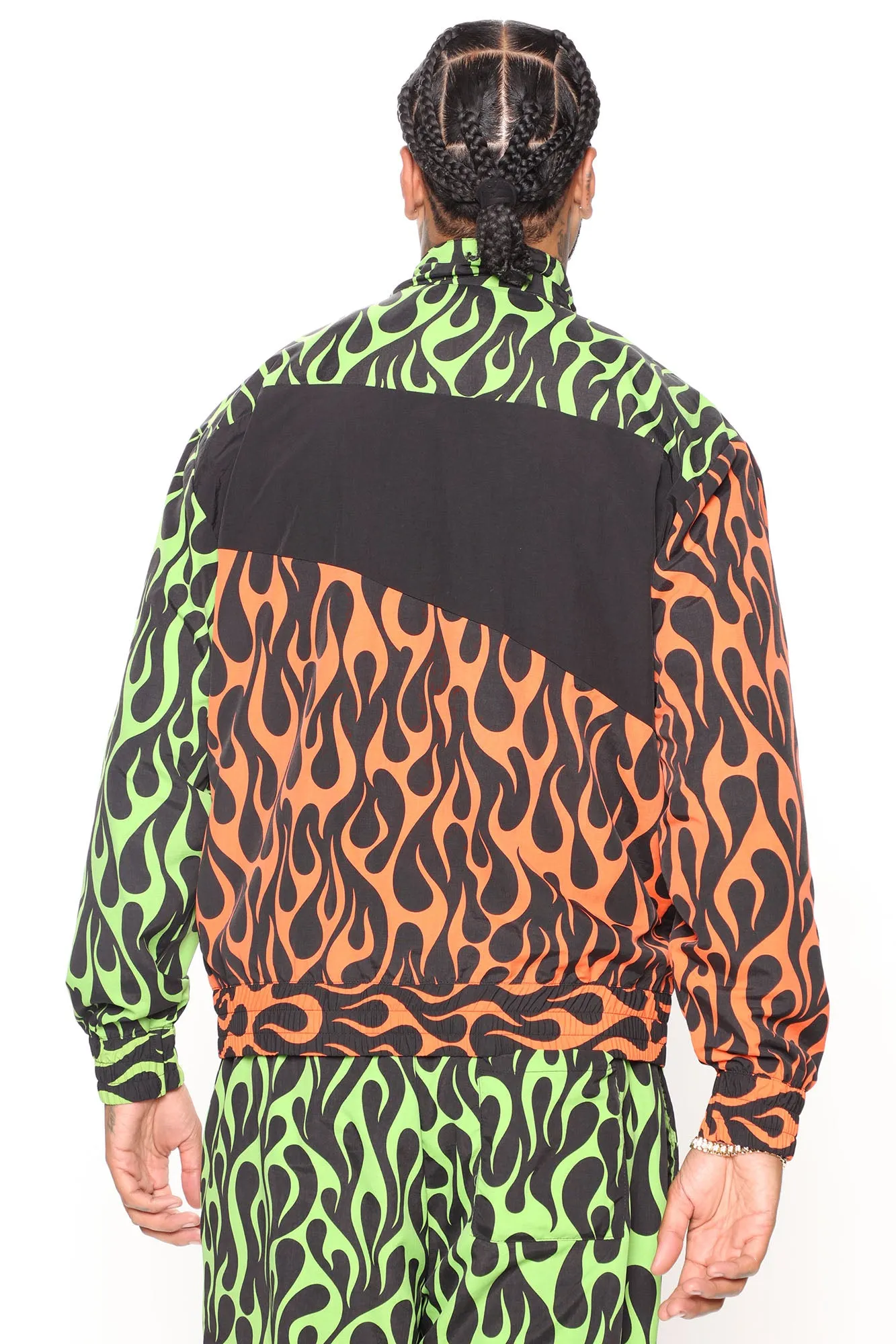 Billie Nylon Jacket - Green/combo