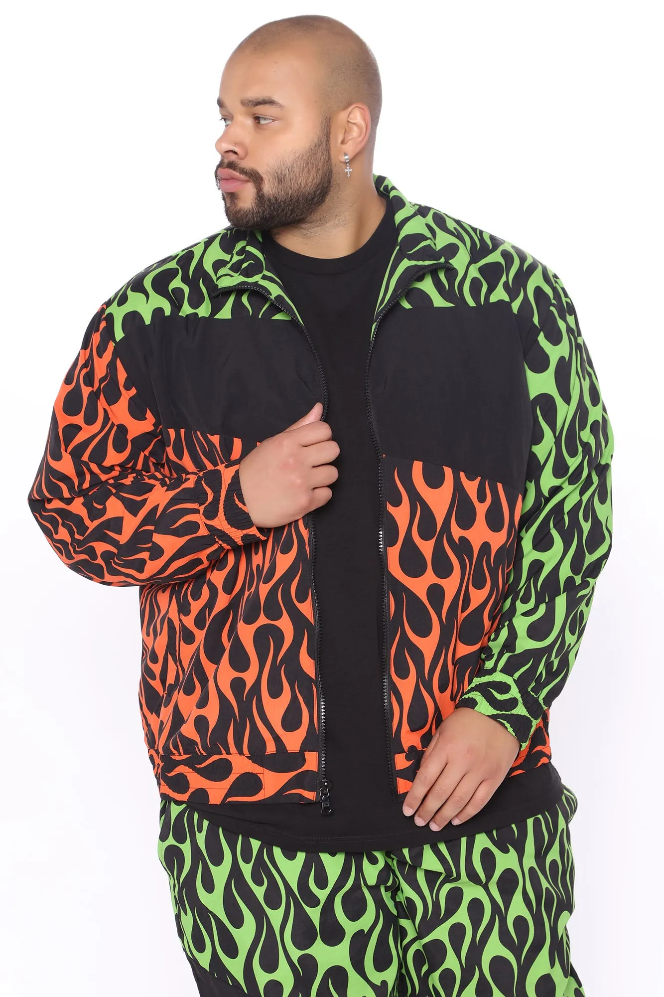 Billie Nylon Jacket - Green/combo