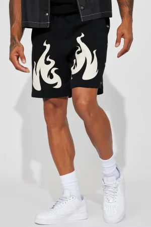 Blaze Up Relaxed Short - Black