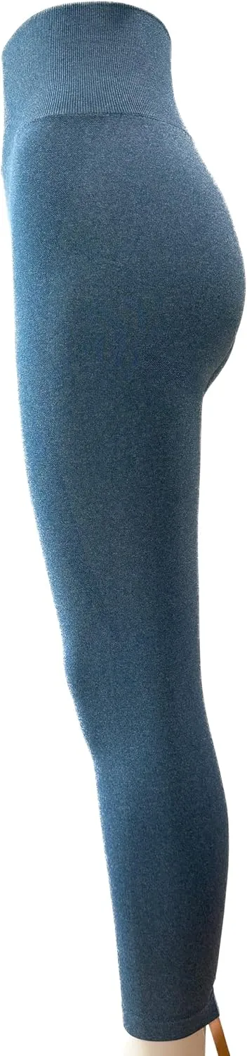 Leggings for Women - Buttery Soft High Waited Yoga Pants, Tummy Control, Workout & Gym - Seamless Black Leggings