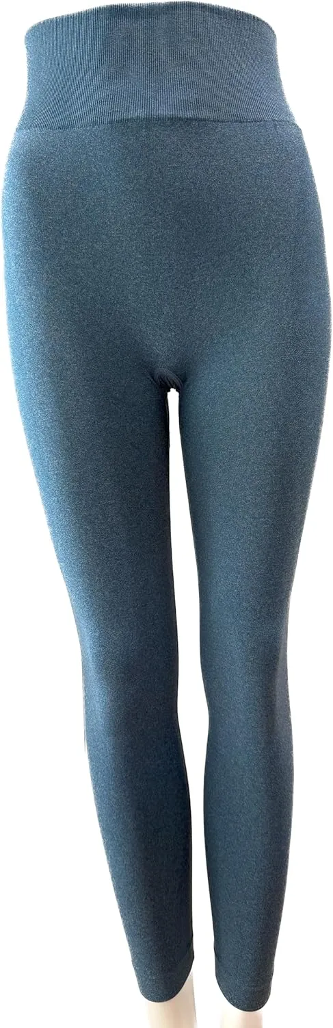 Leggings for Women - Buttery Soft High Waited Yoga Pants, Tummy Control, Workout & Gym - Seamless Black Leggings