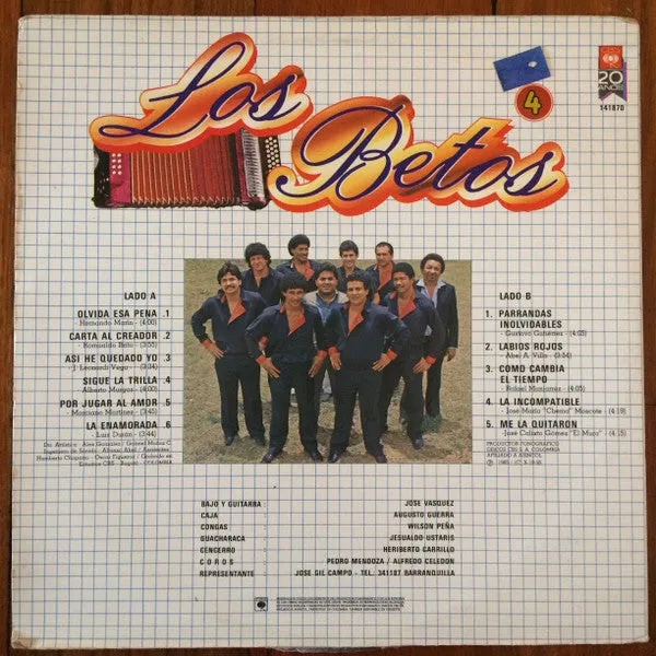 Los Betos - Parrandas Inolvidables - LP