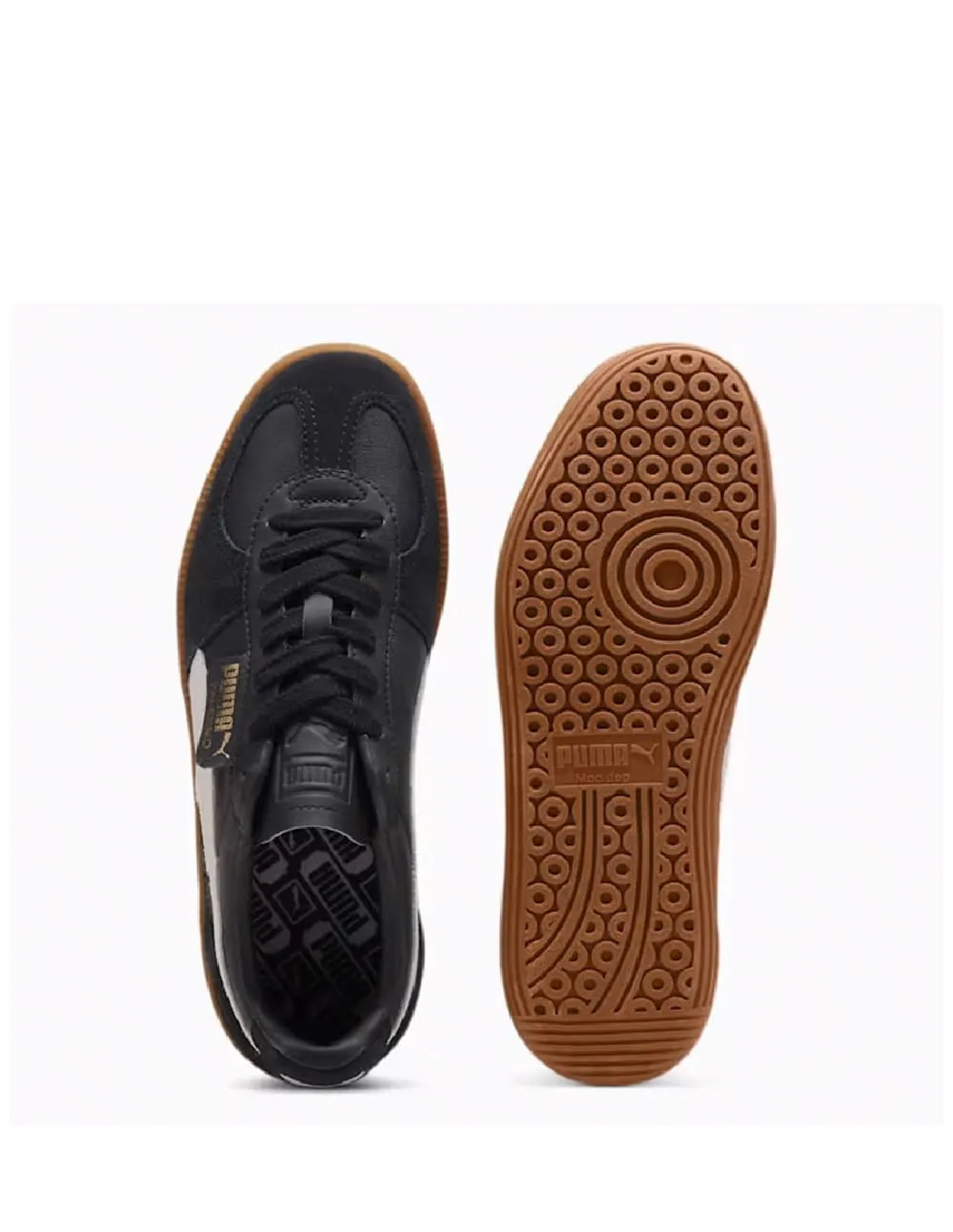 Puma Palermo Leather Negras y Grises Hombre