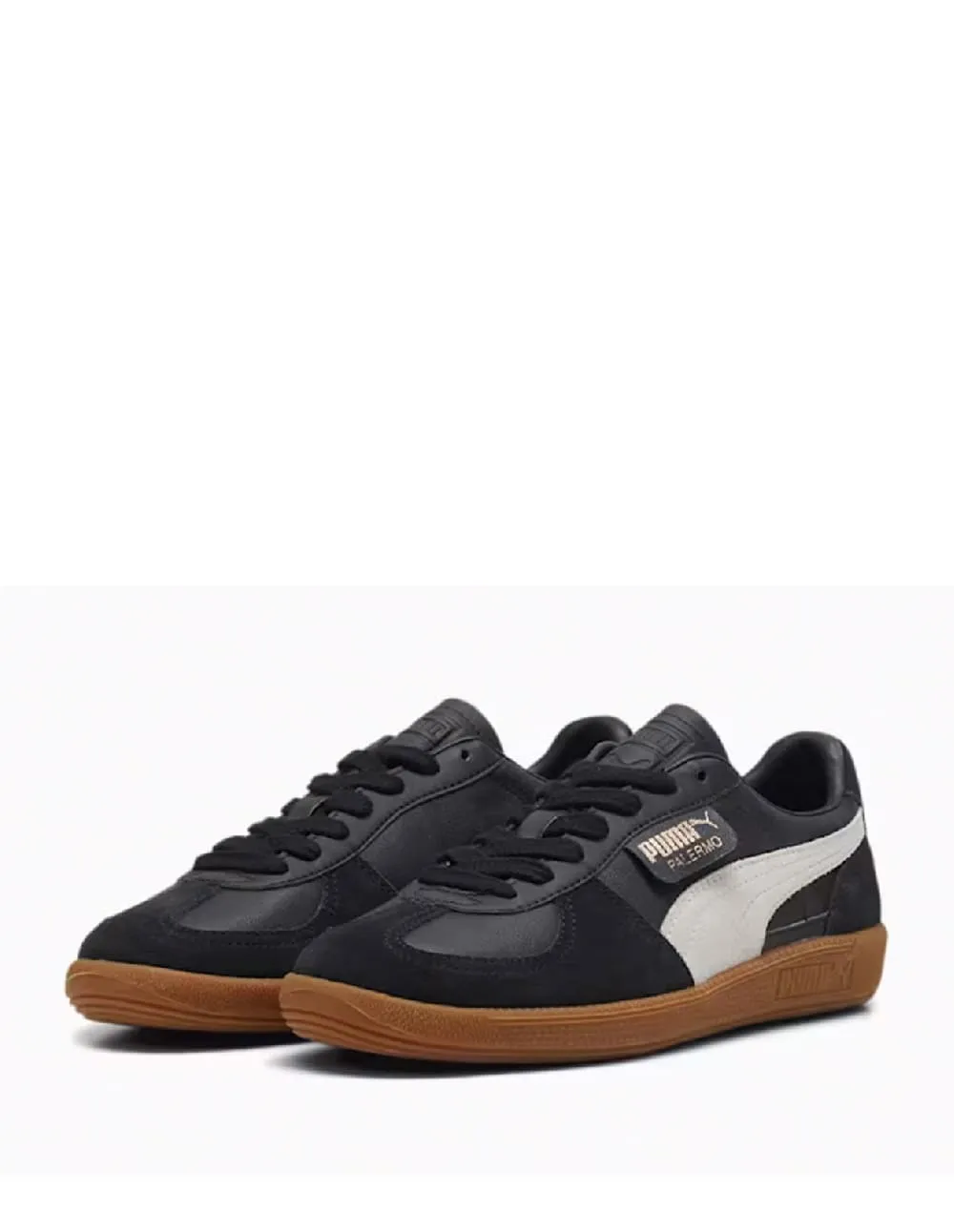 Puma Palermo Leather Negras y Grises Hombre