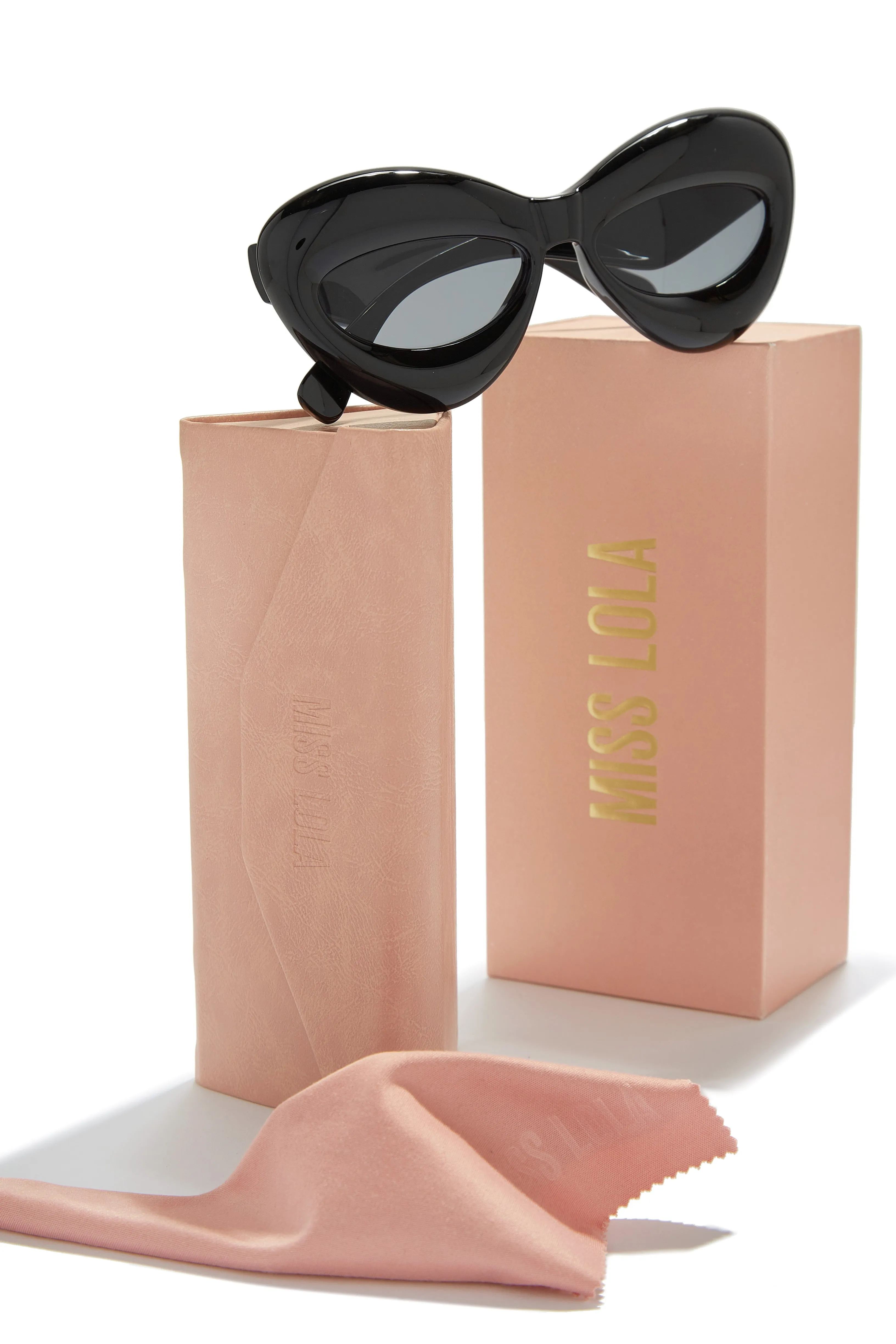 Summer Fun Oversized Sunglasses - Black