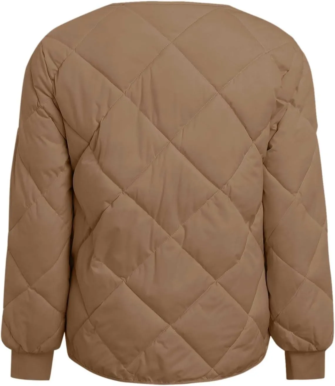 Womens Oversized Puffer Jacket Quilted Down Coats Windproof Lightweight Warm 2024 Winter Padded Coat Trendy Outerwear